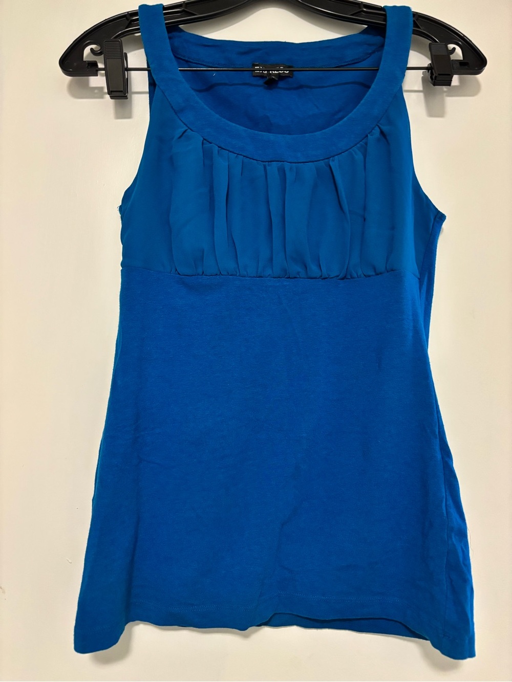 Express Teal Blue Scoop Neck Tank